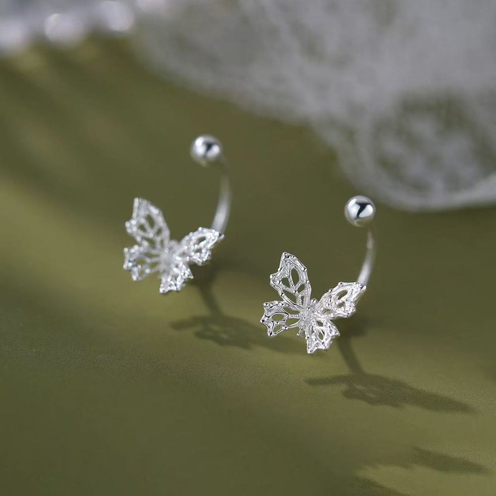 Beading Needle Fine - 925 الفضة إبرة الجوف فراشة حبة