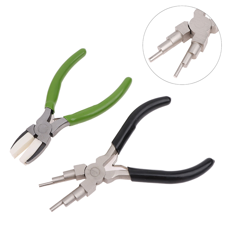 Jewelry Making Loop Pliers - كماشة خضراء مسطحة الطرف، كماشة سوداء
