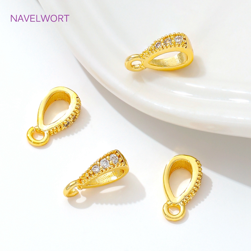 Jewelry Making Ring Tool - 14K/18K مطلية بالذهب مطلية بالزركون قلادة