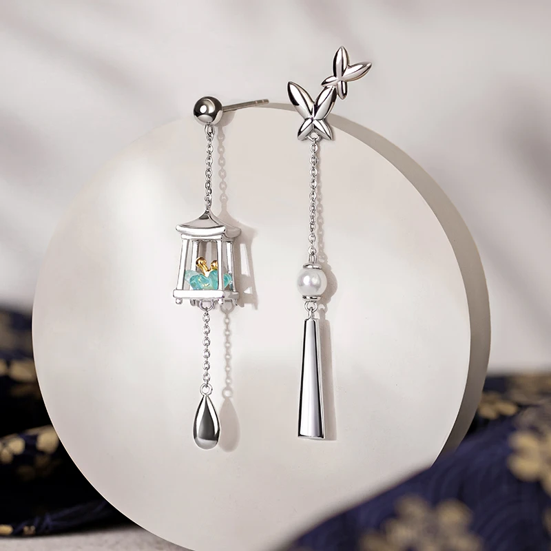 Beading Needle Fine - Thaya النساء القرط مسمار الأخضر كريستال