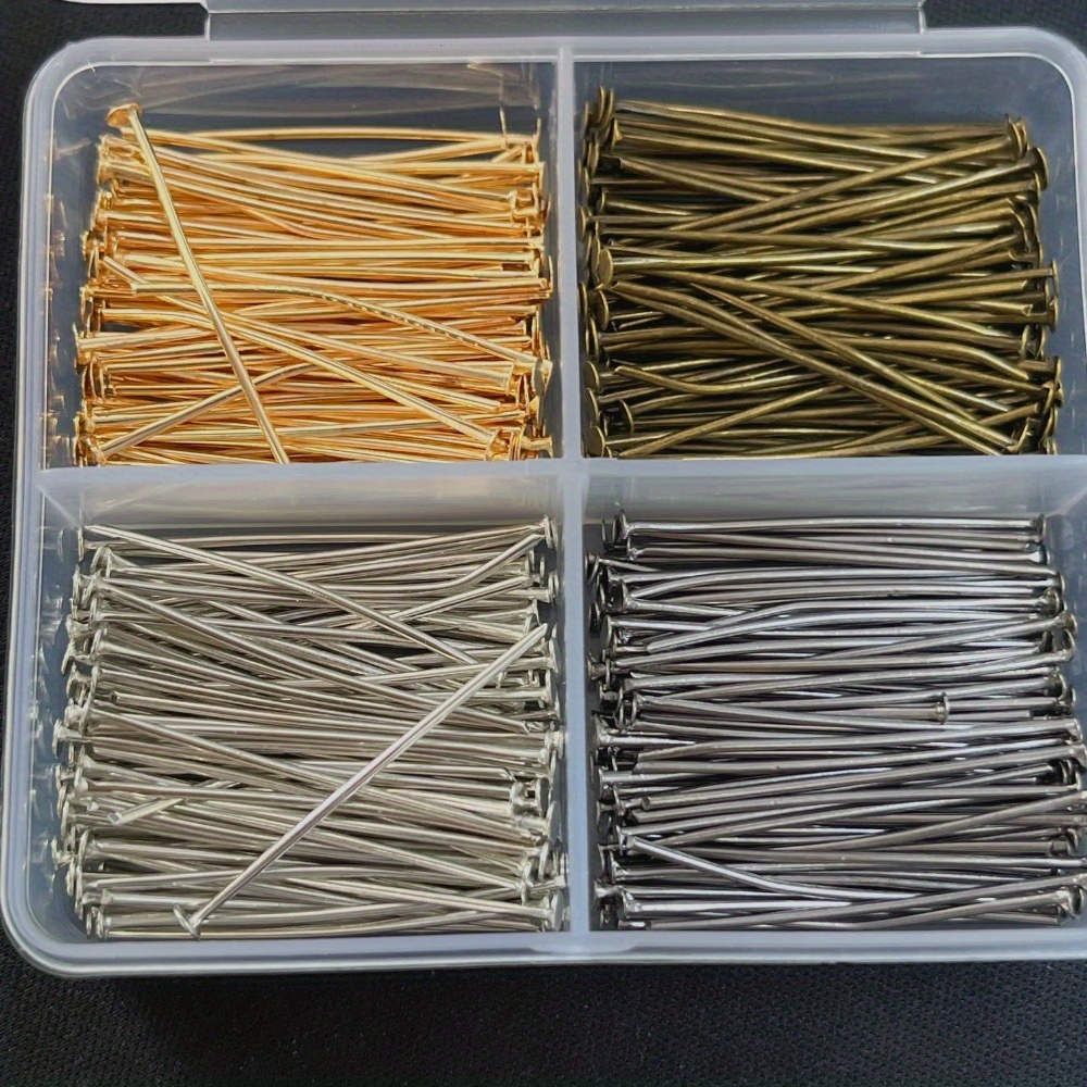 Jewelry Making Box - 400 قطعة من دبابيس الحديد المختلطة