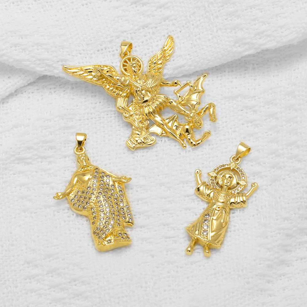 Jewelry Making Michaels - OCESRIO تعليقة القديس ميخائيل للقلادة، مطلية