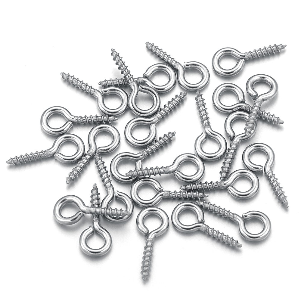 Jewelry Making Thread - 100 قطعة/الوحدة الفولاذ المقاوم للصدأ برغي