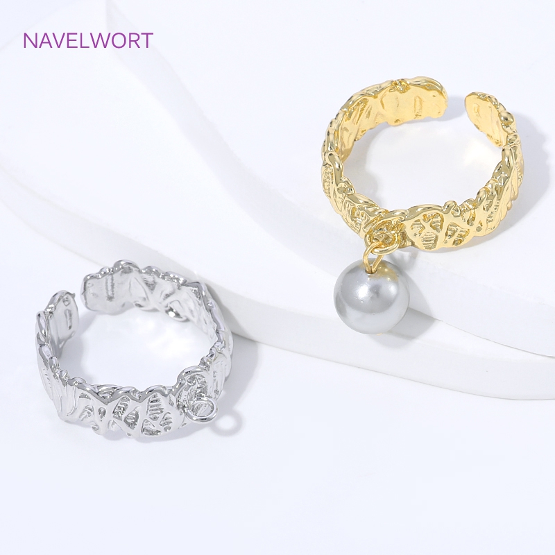 Jewelry Making Ring Tool - خواتم مفتوحة مخططة من النحاس المطلي