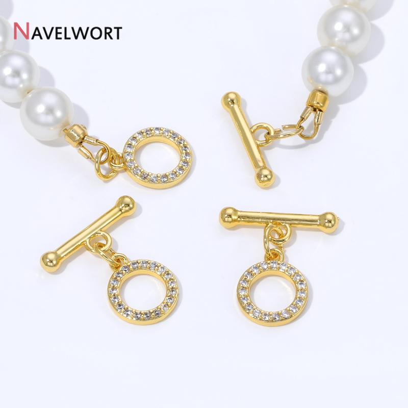 Jewelry Making Supplies - مشابك OT مطلية بالذهب عيار 18