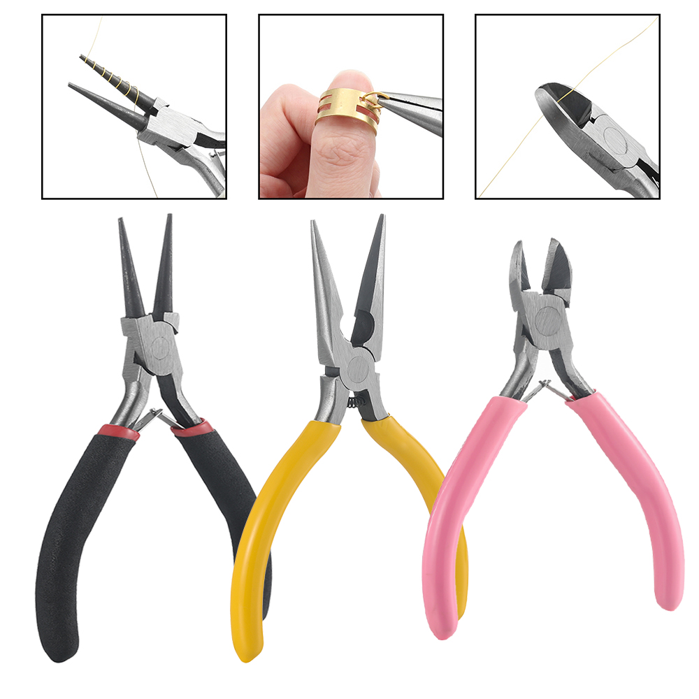 Jewelry Making Loop Pliers - 3 قطعة/المجموعة 3 أنماط مجوهرات كماشة