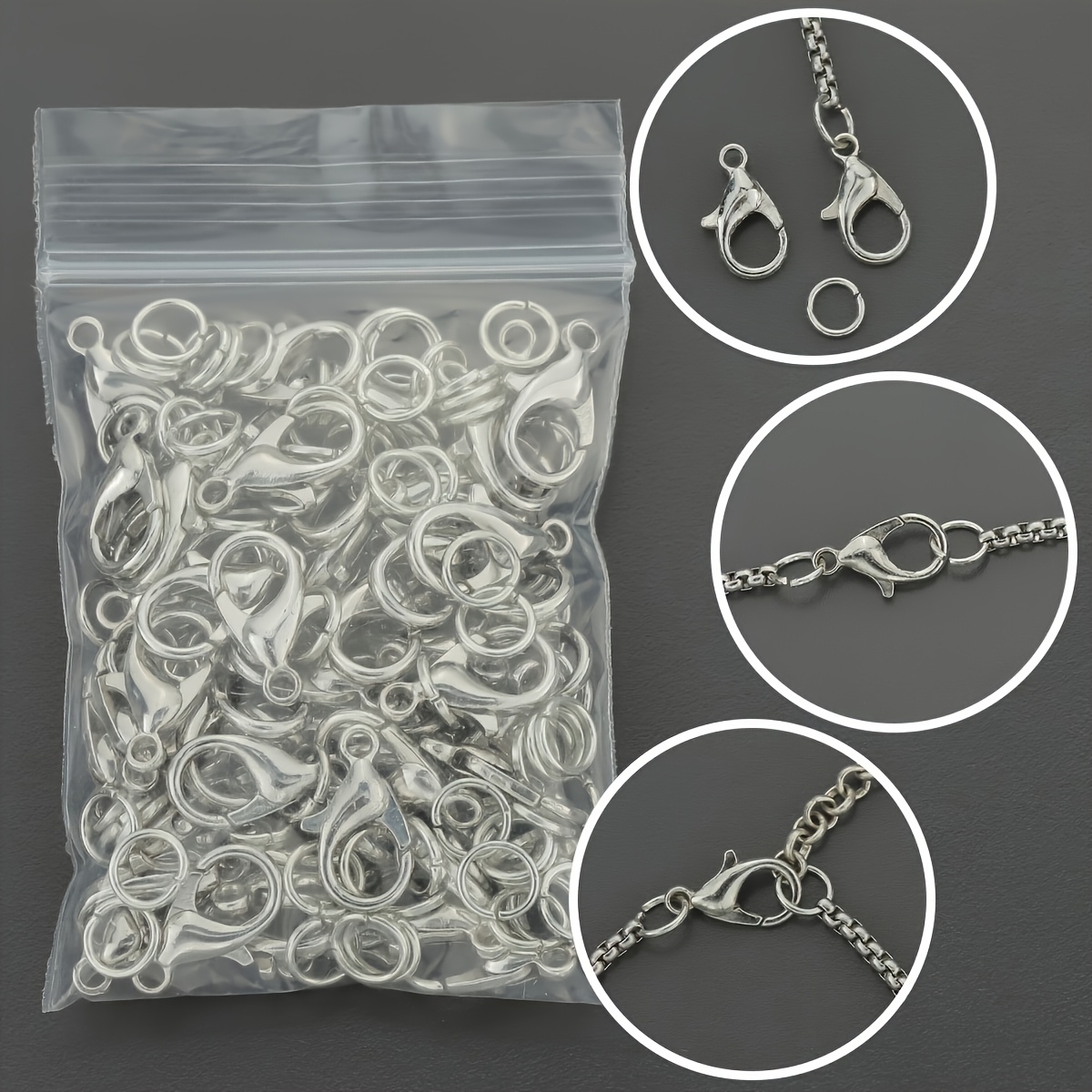 1/2/300 قطعة مشابك جراد البحر  - مراجعة Jewelry Making Ring Tool وسعره