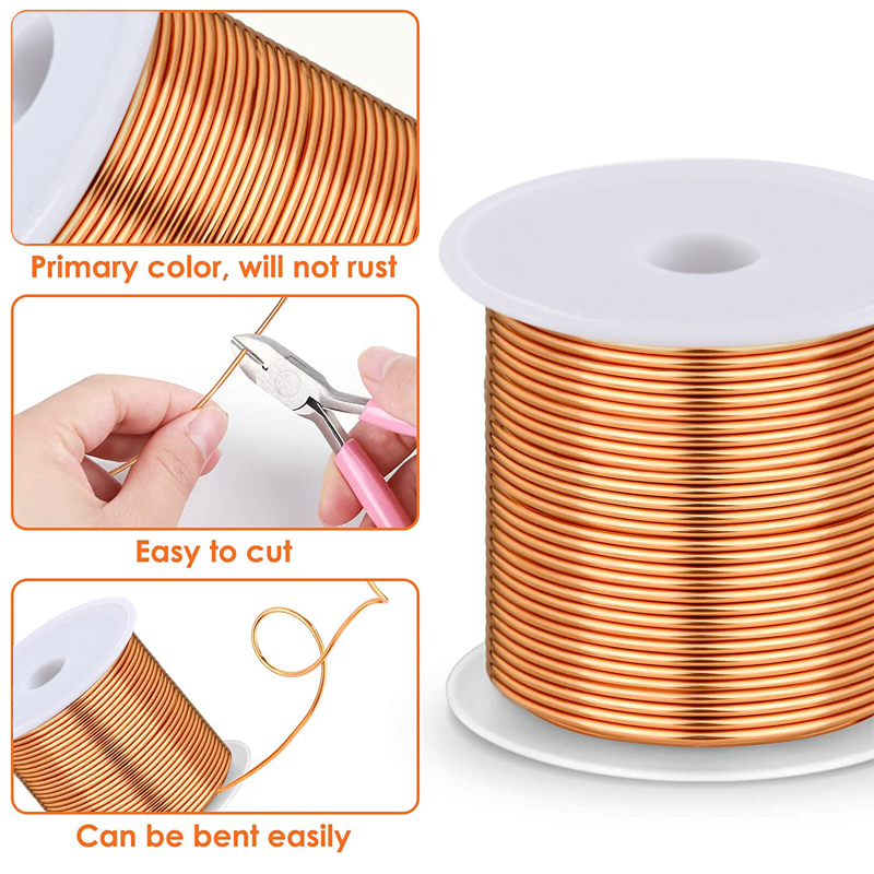 1-3 لفة الأسلاك النحاسية الناع - مراجعة Jewelry Making Thread وسعره
