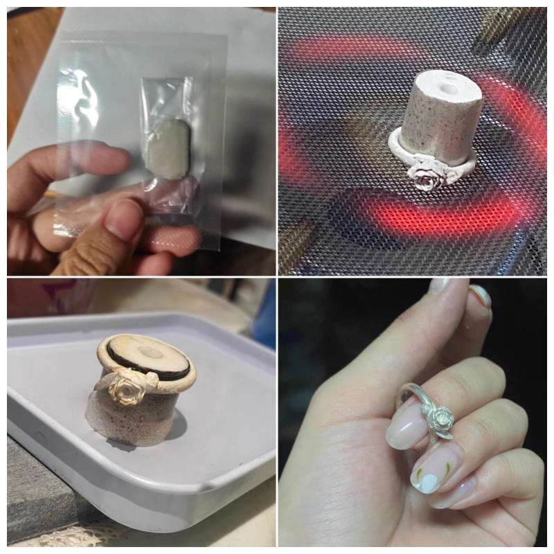طين فضي نقي 5 جرام/10 جرام لصن - مراجعة Jewelry Making For Couples وسعره
