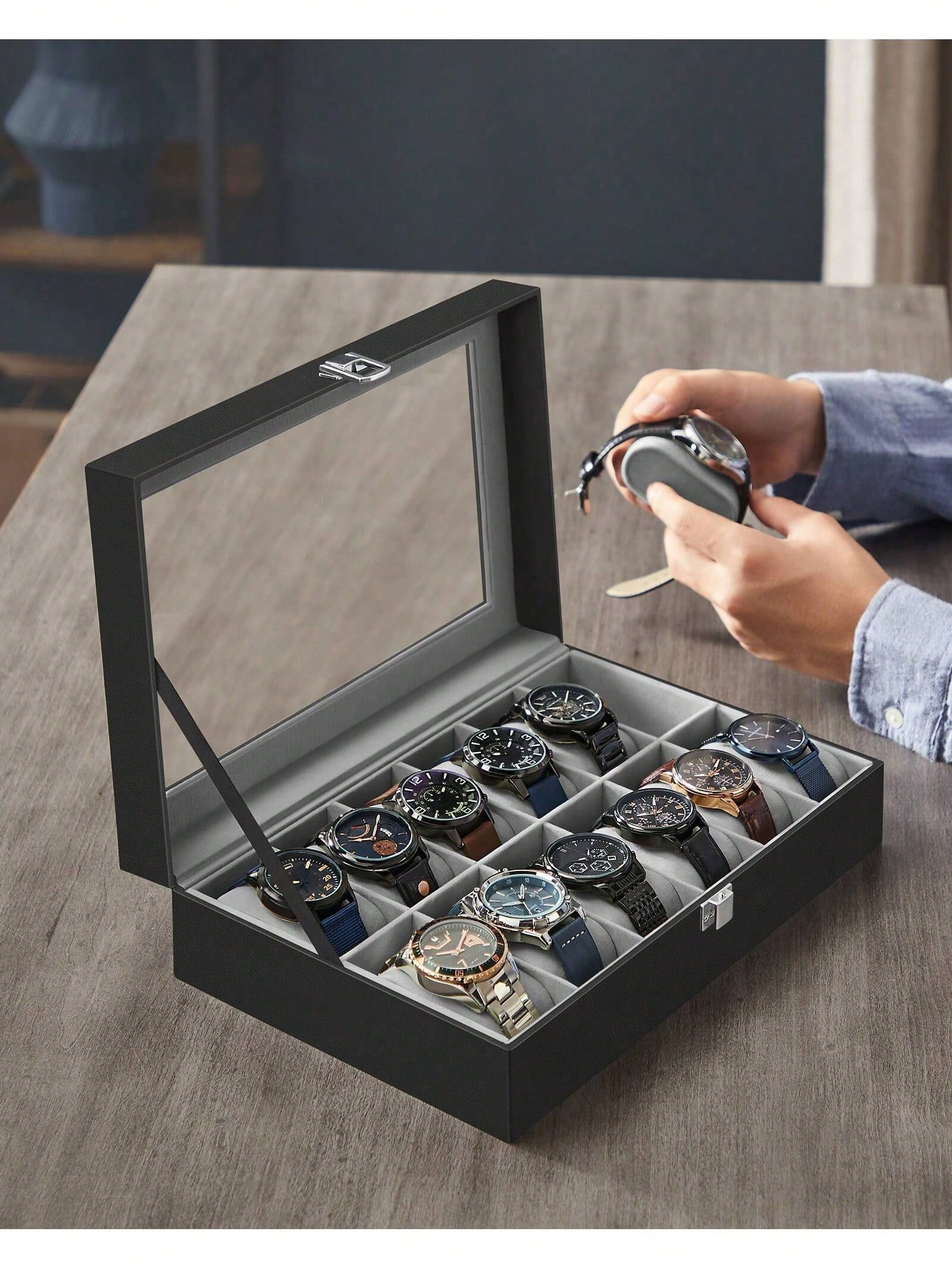 صندوق ساعات بـ 12 فتحة قابل لل - مراجعة Jewelry Making Box وسعره
