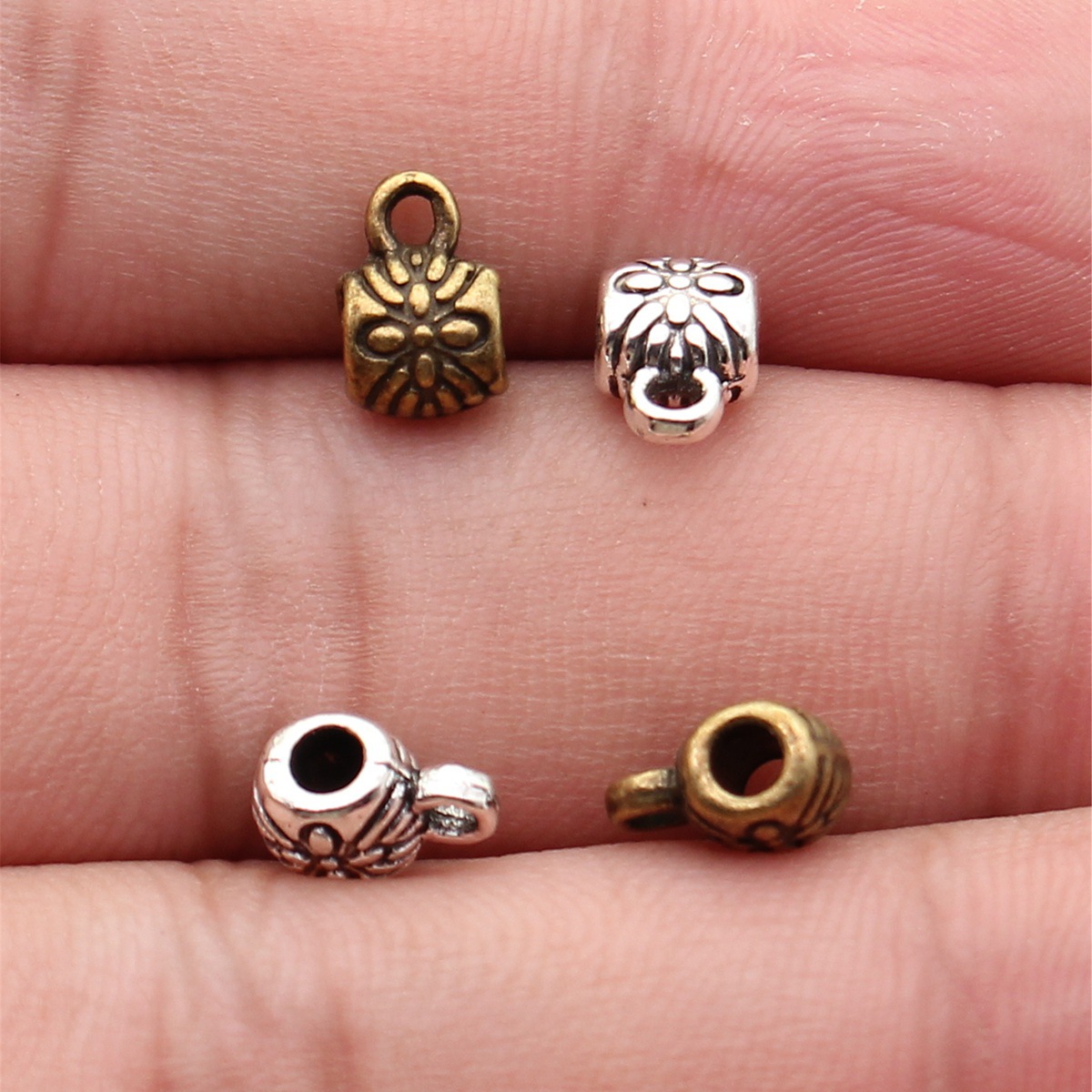خرزات على شكل قلب مجوف مزدوج ب - مراجعة Jewelry Making For Couples وسعره