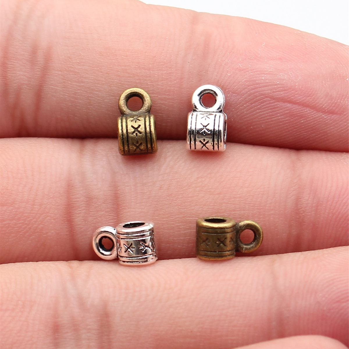 خرزات على شكل قلب مجوف مزدوج ب - مراجعة Jewelry Making For Couples وسعره