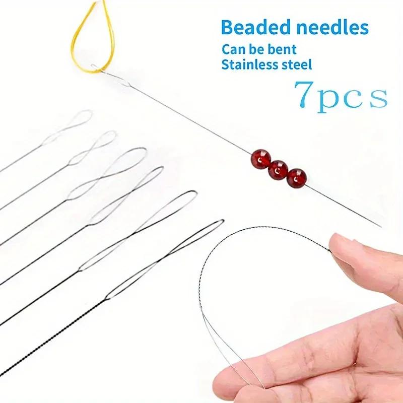 مجموعة من 7 قطع إبر خرز من الف - مراجعة Beading Needle Fine وسعره