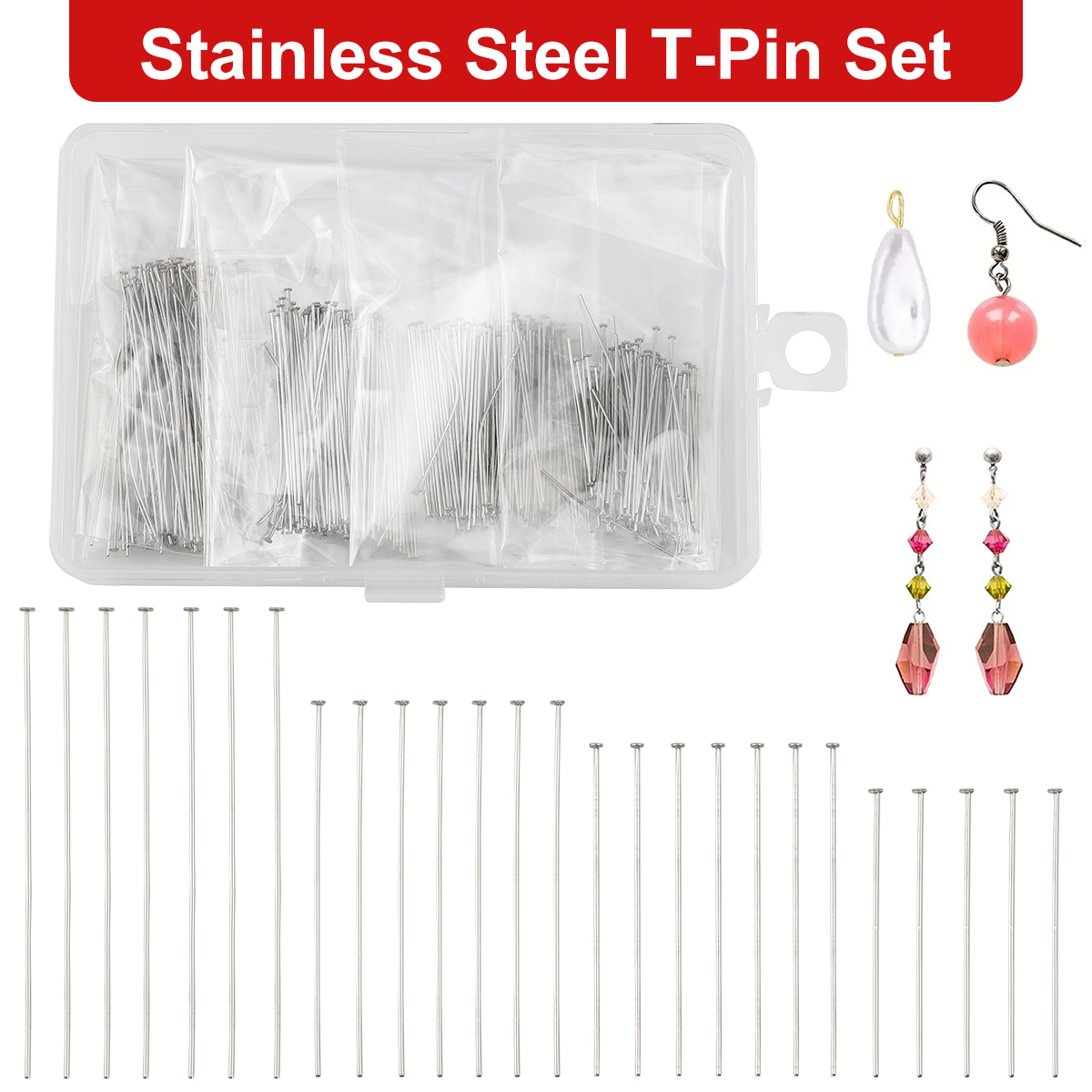 دبوس مسطح من الفولاذ المقاوم ل - مراجعة Beading Needle Fine وسعره