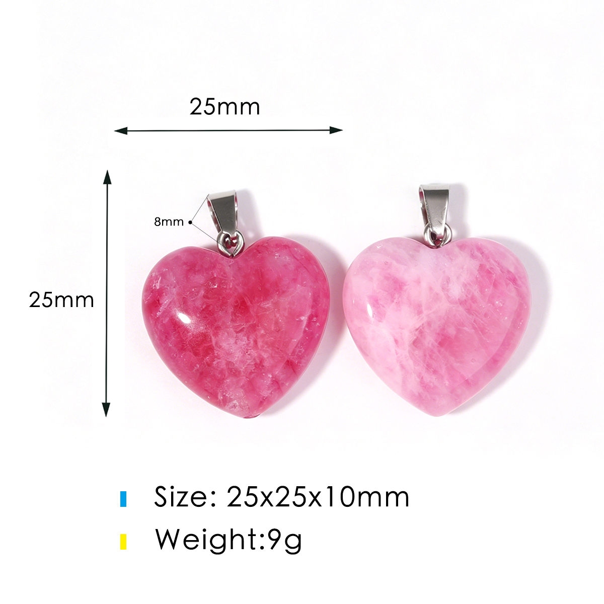 قلادات على شكل قلب من الأحجار  - مراجعة Jewelry Making Japan وسعره