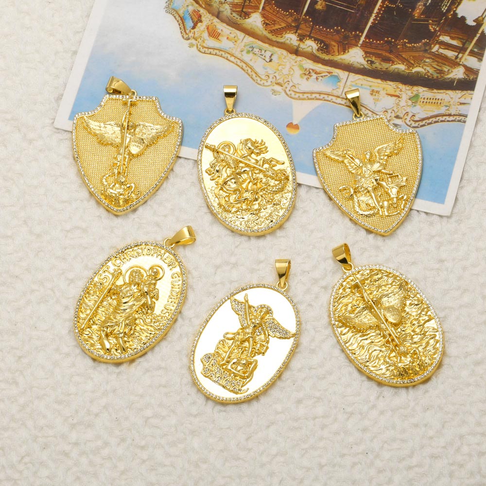 OCESRIO ميداليات القديس ميخائي - مراجعة Jewelry Making Michaels وسعره