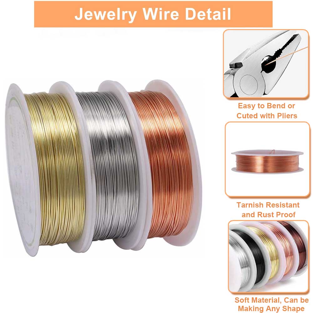سلك نحاسي للمجوهرات 0.2-1 مم،  - مراجعة Jewelry Making Thread وسعره