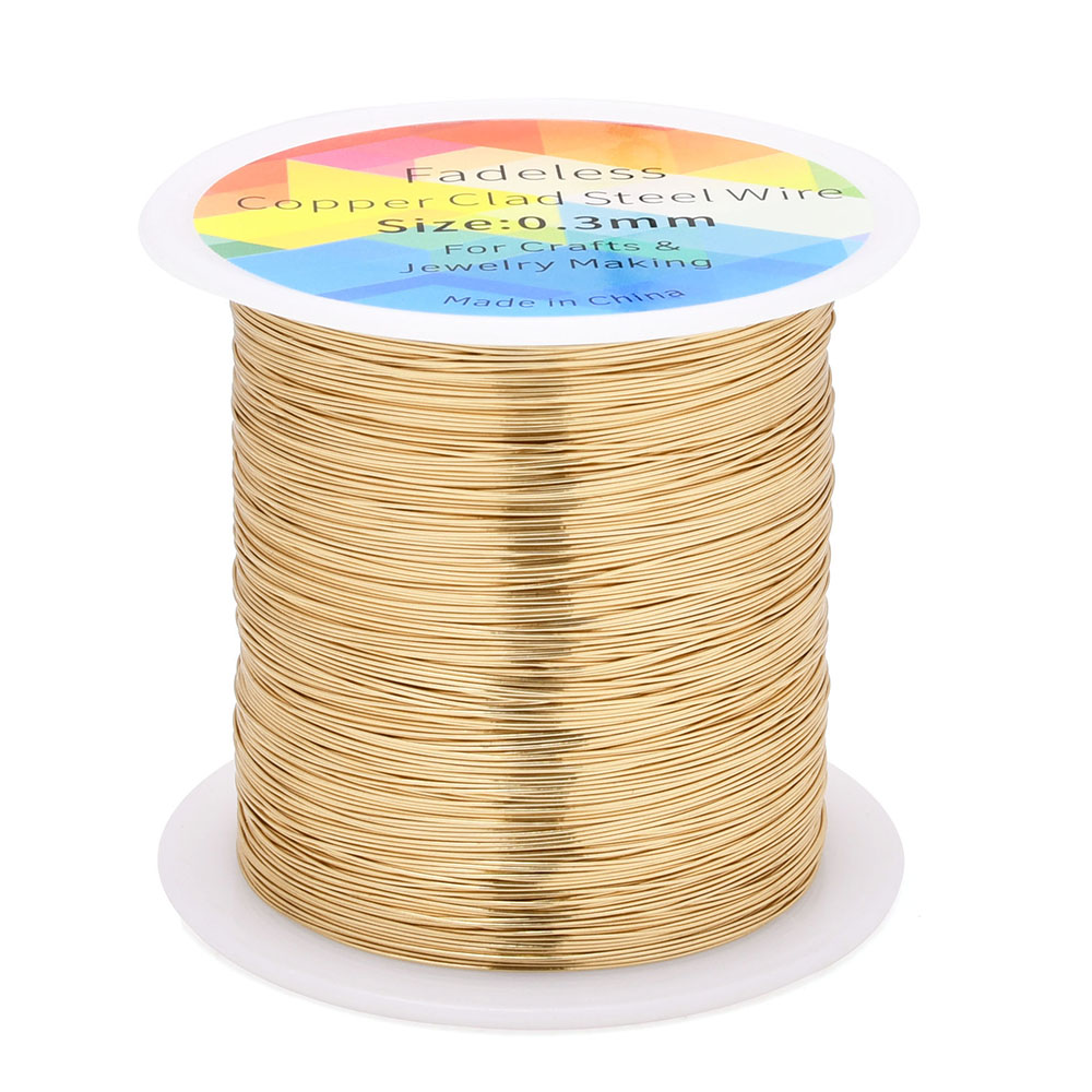 100 متر/328ft Fadeless النحاس  - مراجعة Jewelry Making Thread وسعره