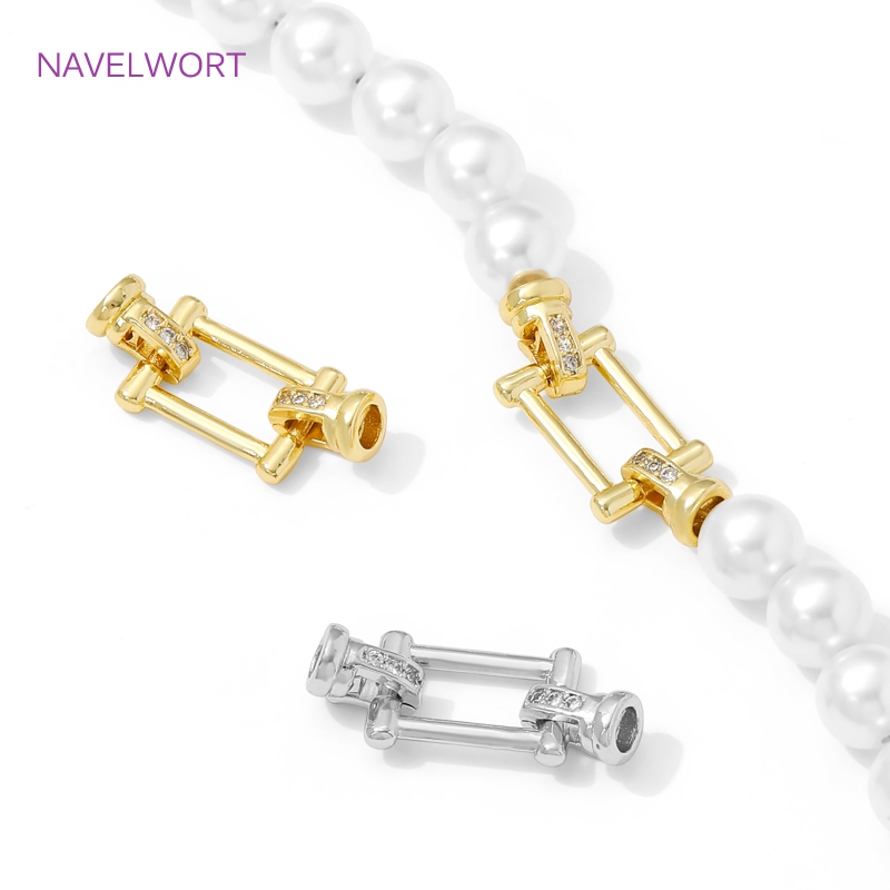 1/2 قطعة مشبك لؤلؤ مطلي بالذهب - مراجعة Jewelry Making Supplies وسعره